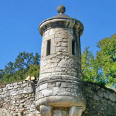 Pieskowa Skała. Wieżyczka strażnicza na narożu bastionu (2009)