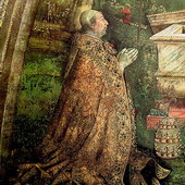 Aleksander VI na fragmencie obrazu Pinturicchia